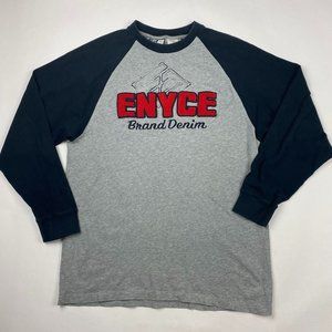 Vintage Enyce Long Sleeve Raglan T Shirt Men's Large Hip Hop Rap Streetwear